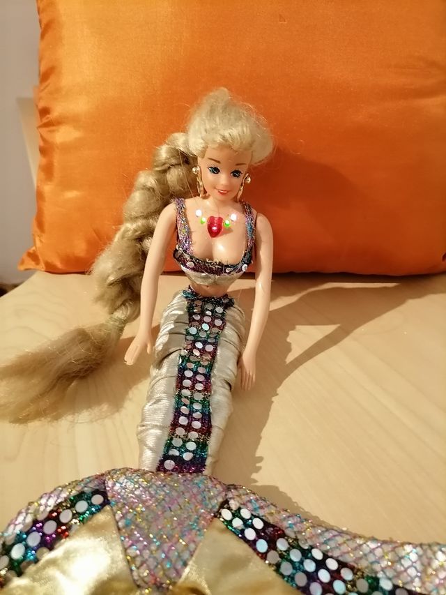 Barbie sirena ,Mermaid jewell de los 90s de segunda mano por 45