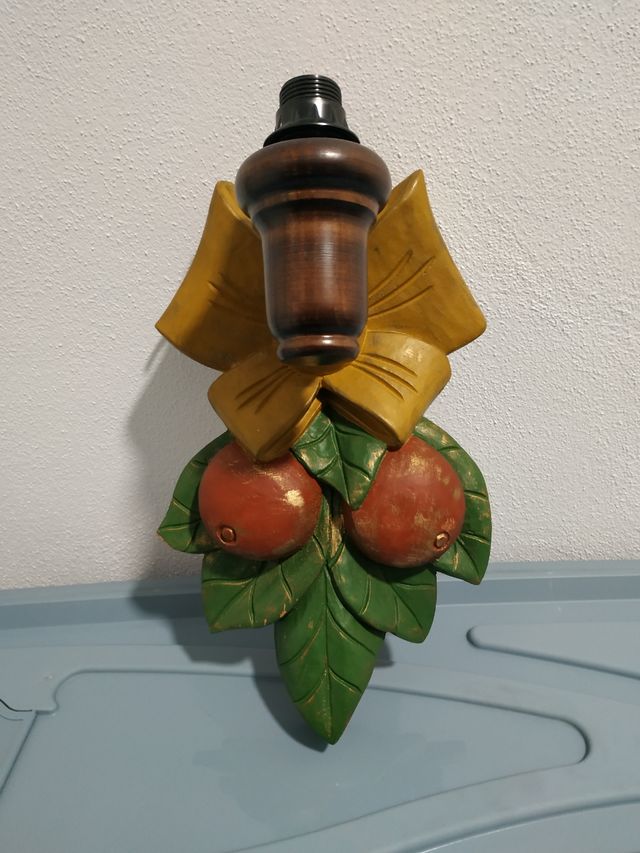 apliques forja pintada en marrón o madera pintada