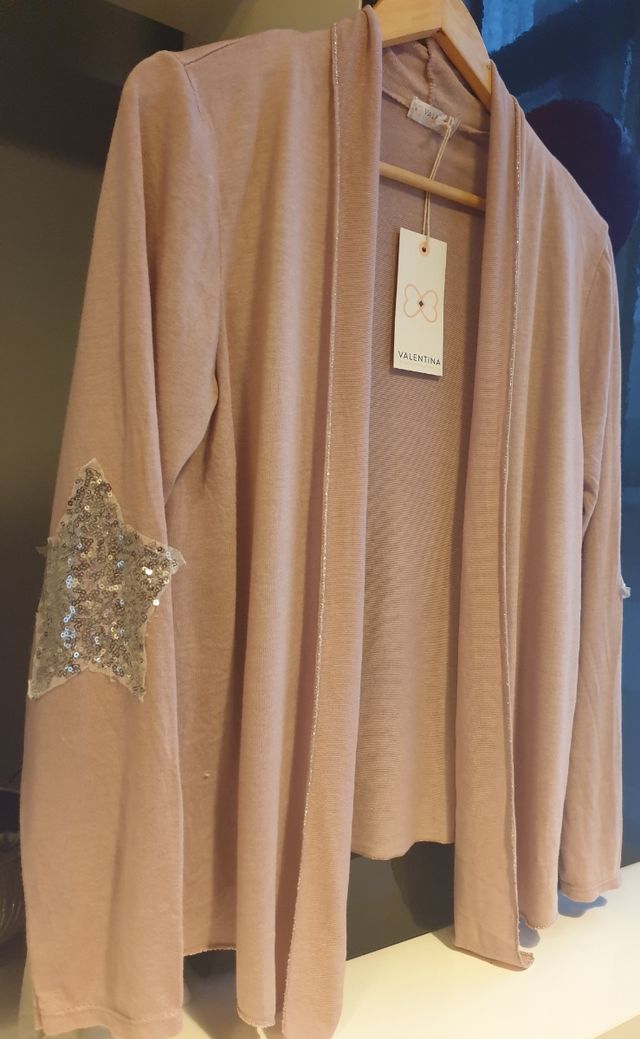 chaqueta fina rosa palo. la tienda de Valentina