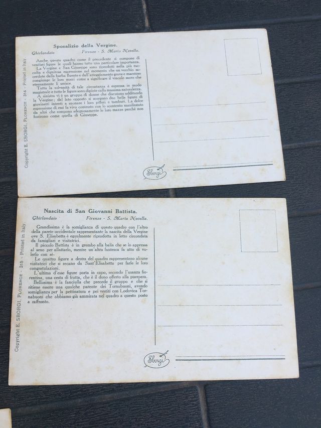 Italiano postales antiguas 6 con funda