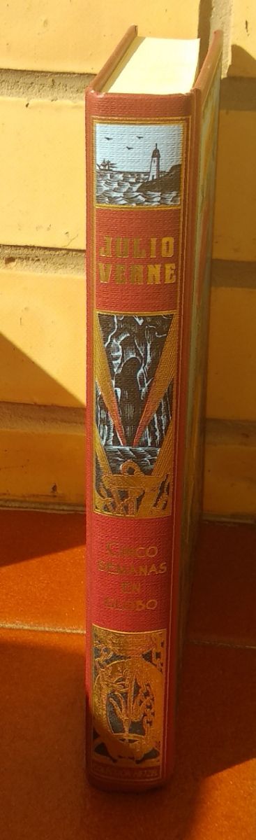 Libro de Julio Verne (Cinco semanas en globo).