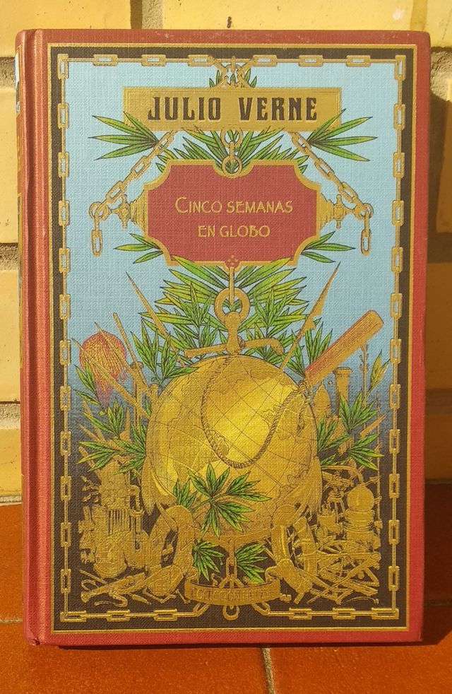 Libro de Julio Verne (Cinco semanas en globo).