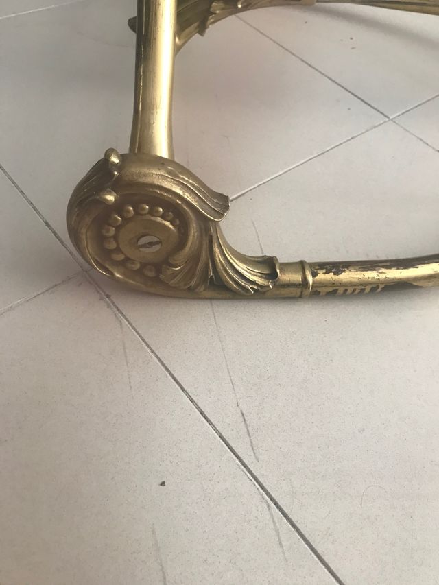 Perchero Art Deco de bronce