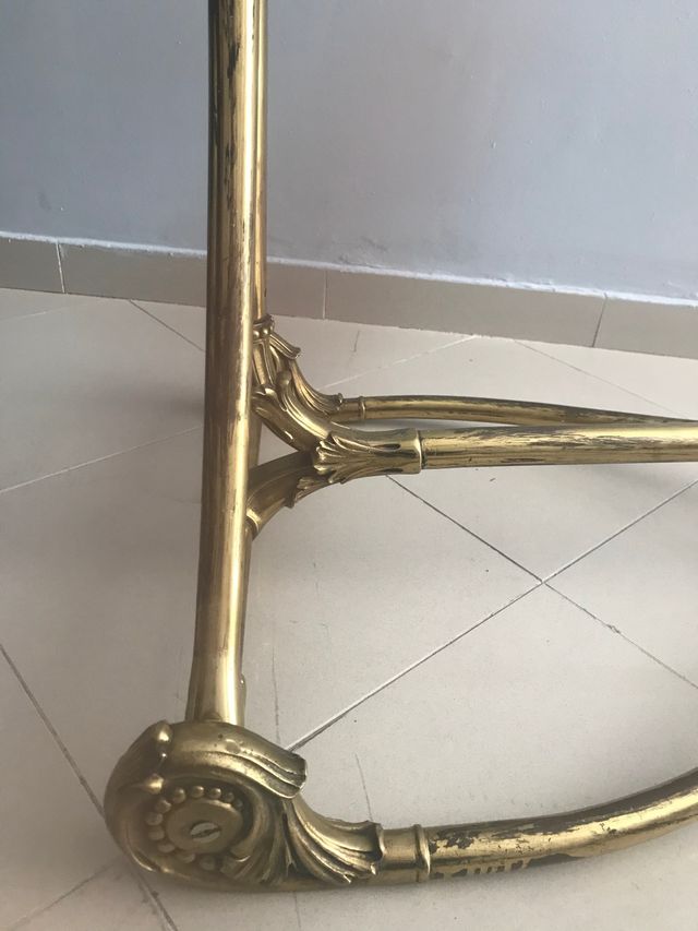 Perchero Art Deco de bronce