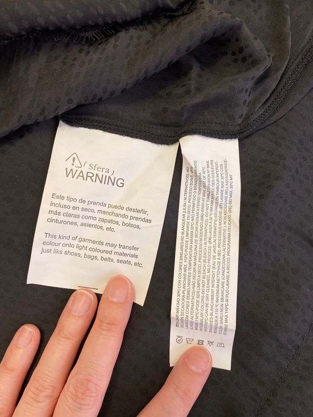 Top lencero negro. NUEVA