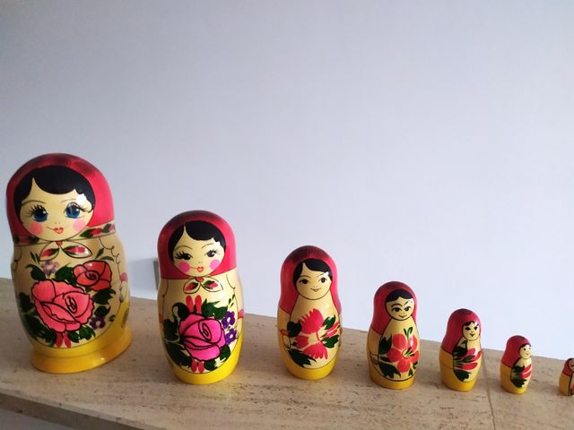Auténticas muñecas rusas.