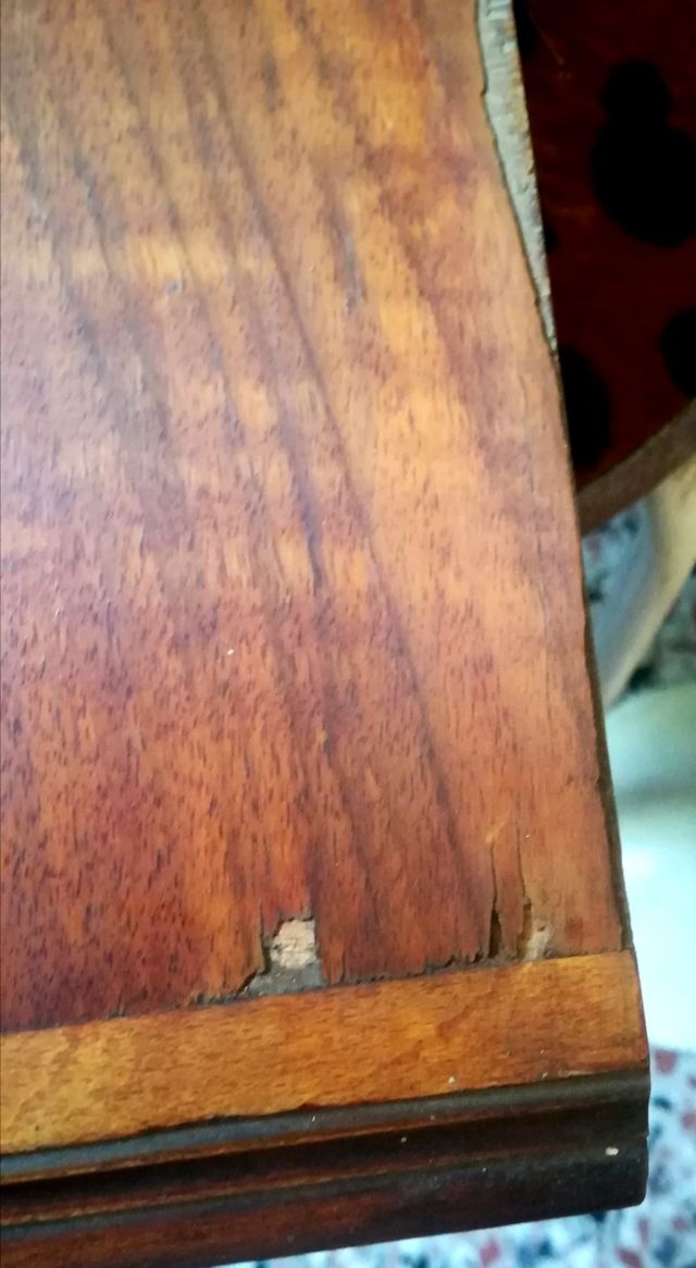 Mesilla de noche de colgar, caoba