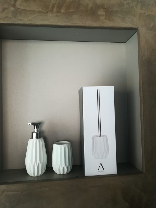 SET DA BAGNO ORIGAMI BIANCO