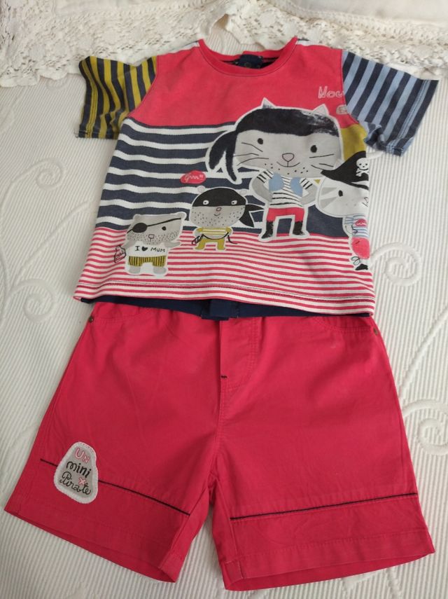 2 conjuntos Catimini bebé 12 meses