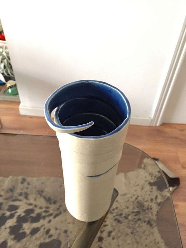 Jarrón cerámica hecho a mano