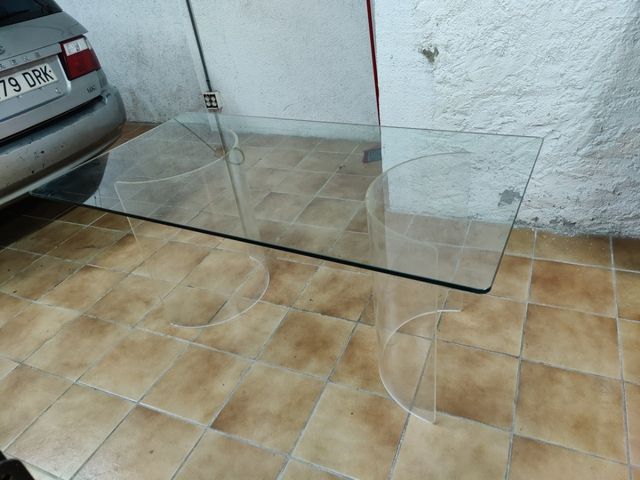 mesa de cristal