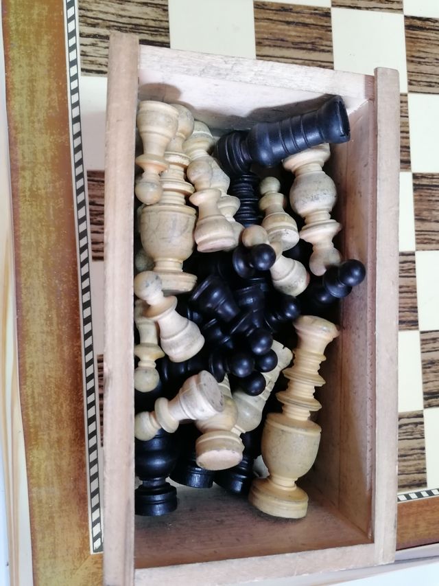 Ajedrez Antiguo Madera