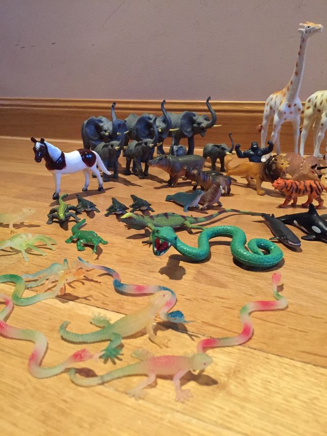 Lote animales plástico