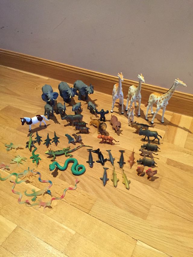 Lote animales plástico