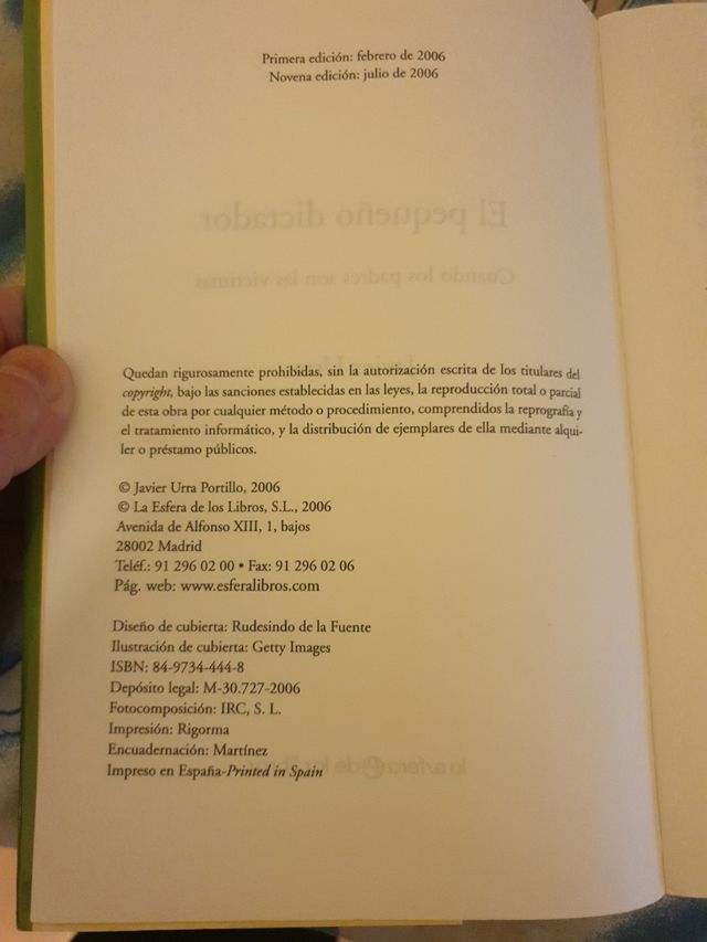 El pequeño dictador JAVIER URRA