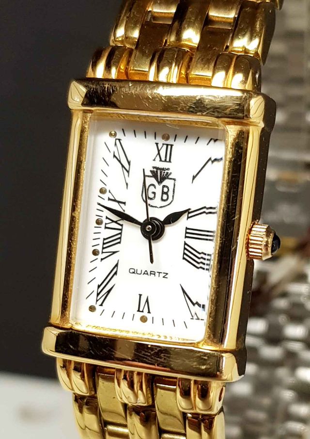 1047-Reloj G B -miyota- Vintage,NOS (New Old Stock