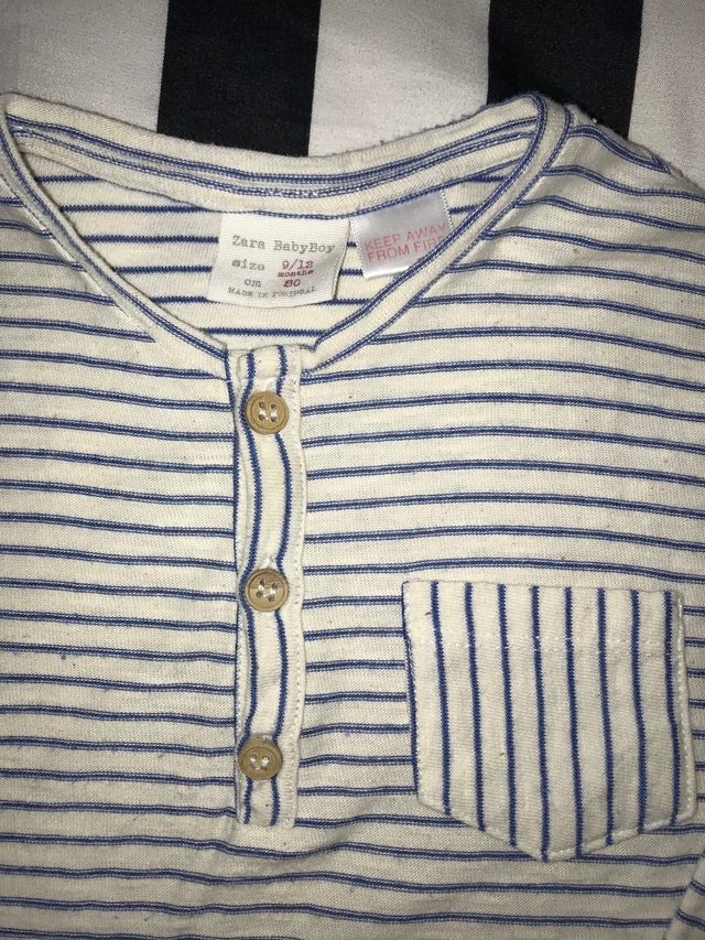 Camiseta Zara Talla 9/12 meses