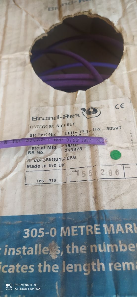 cable de internet categoría 6