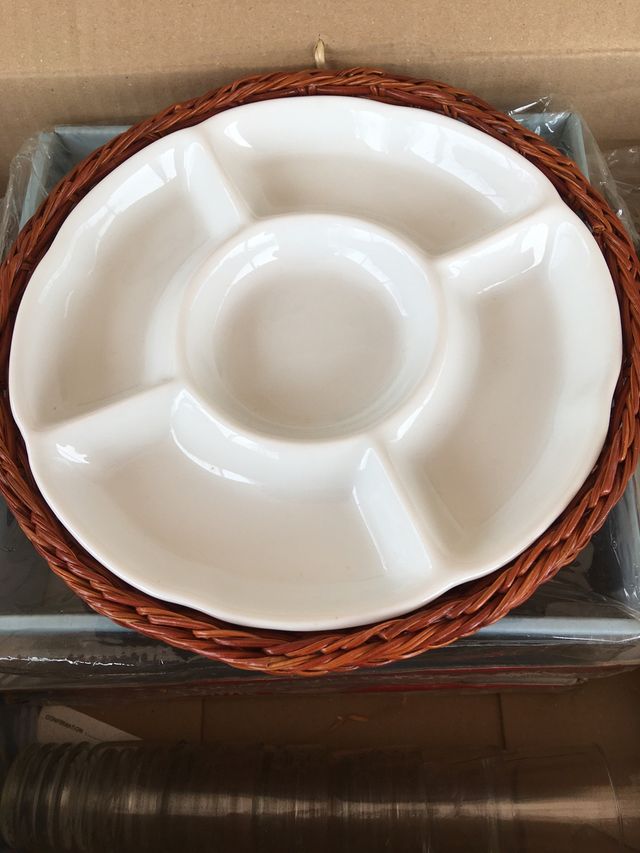 Posavasos, bandeja, tazas, vasos