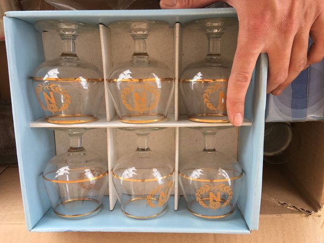 Posavasos, bandeja, tazas, vasos