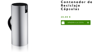 CONTENEDOR RECICLAJE CÁPSULAS NESPRESSO de segunda mano por 10 EUR en Santa  Eugènia en WALLAPOP