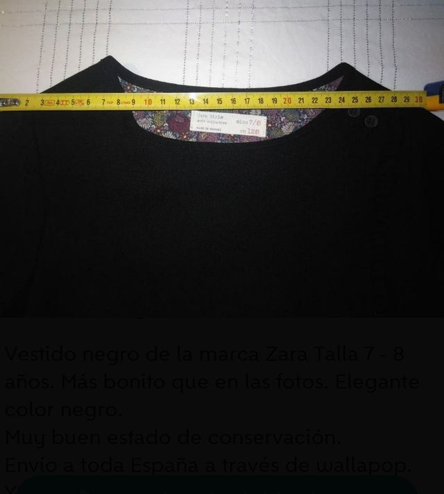 Vestido Zara T 7 - 8