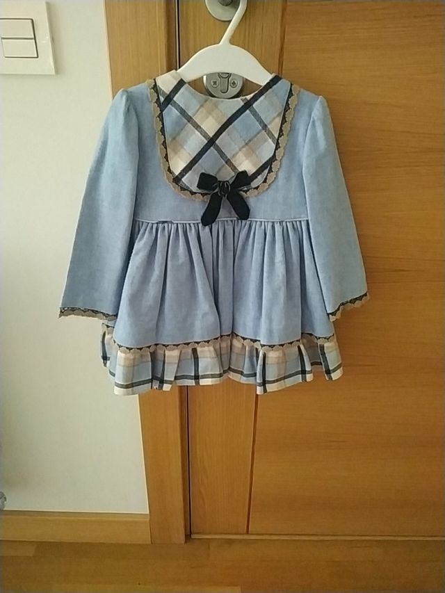 Vestido forrado niña