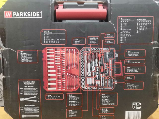 MALETA DE LLAVES DE VASO 216 PIEZAS
