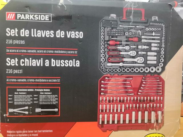 MALETA DE LLAVES DE VASO 216 PIEZAS