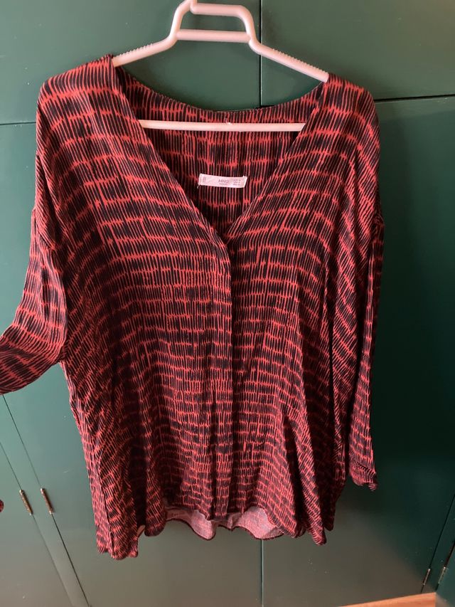 Vestido camisa larga Mango