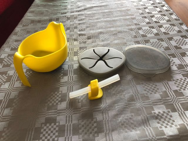 b.box Lemon Sherbet - Vasos Con Boquilla, Amarillo