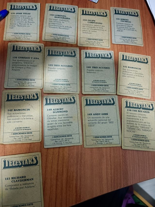 95 cromos telestars