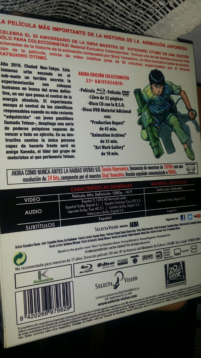 AKIRA 25° ANIVERSARIO BLU-RAY 