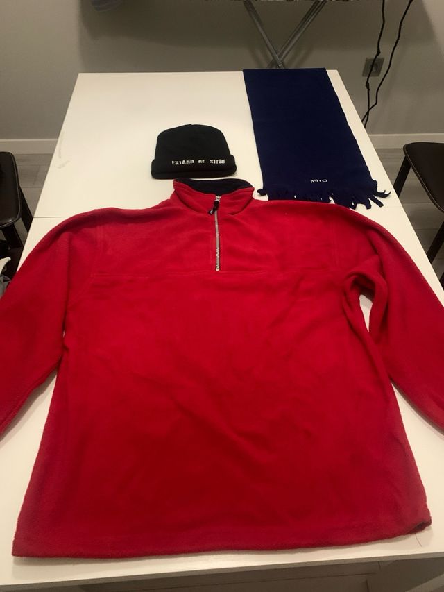 Forro polar,bufanda ,guantes y gorro de invierno 