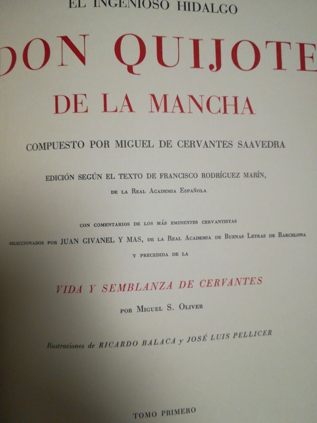 DON QUIJOTE EN DOS TOMOS