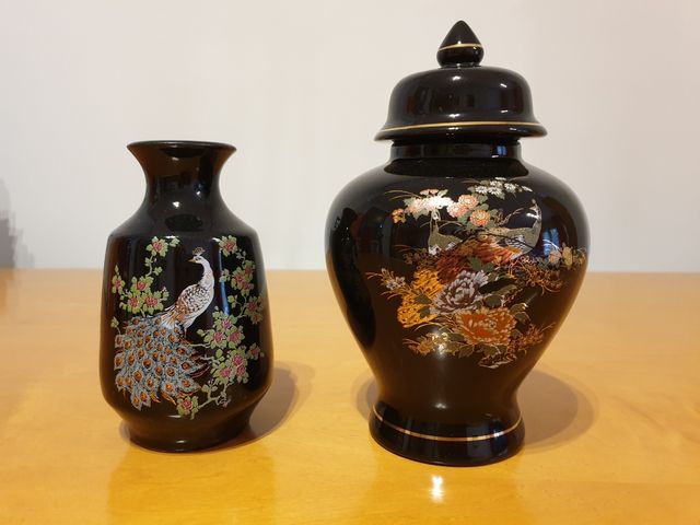 Dos jarrones cerámica