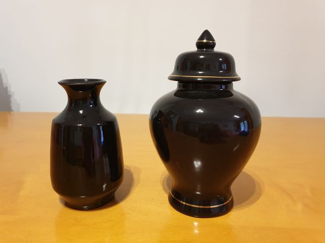 Dos jarrones cerámica