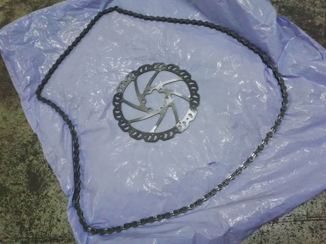 freno de disco (160. & cadena de bici