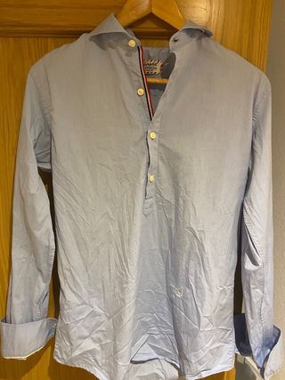 Ripley - POLERA EL GANSO LISO CALCE REGULAR CUELLO POLO MANGA CORTA