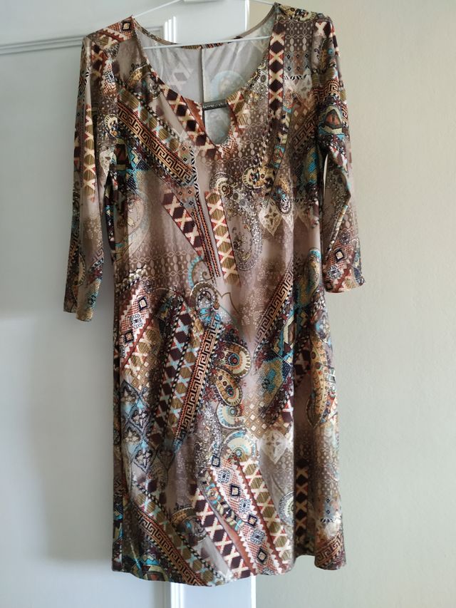 Vestido estampado étnico