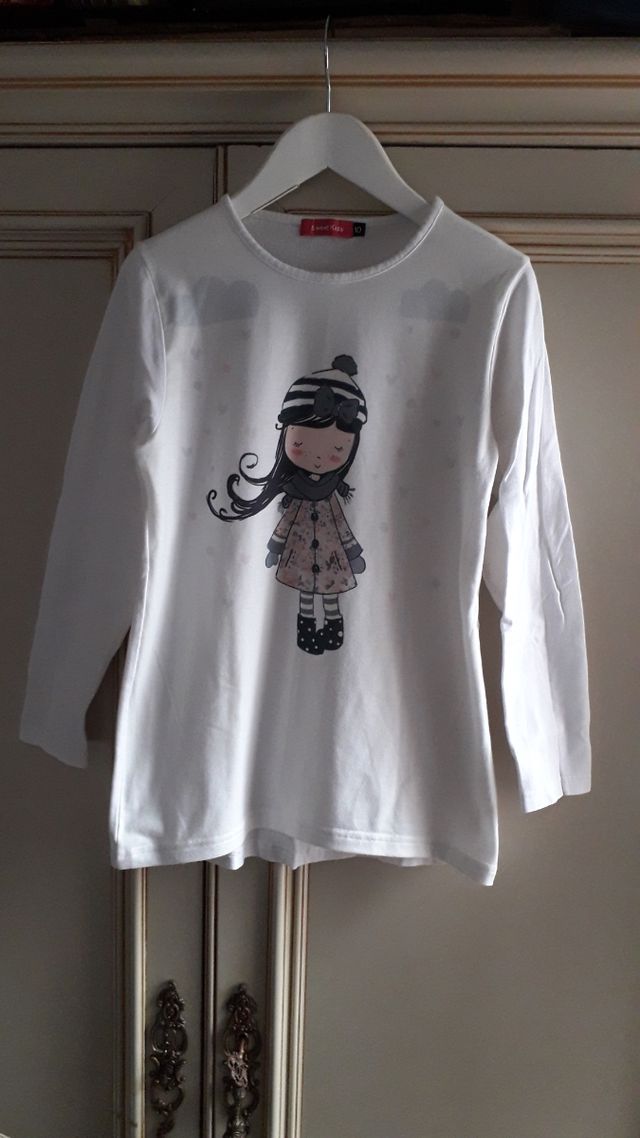 Camiseta niña, talla 10 años.