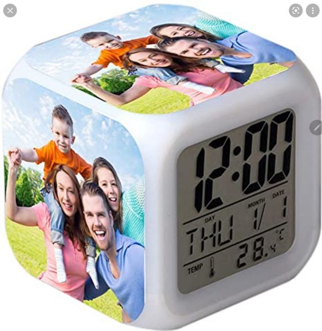 Despertador luces led 7 colores