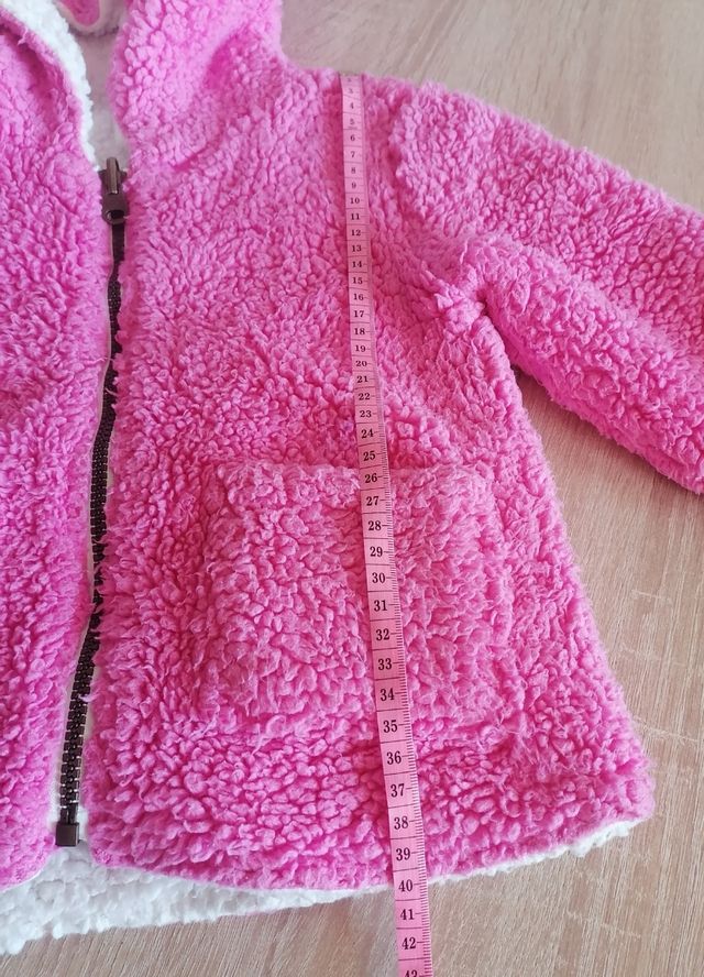 Abrigo polar reversible talla 3-4 años.