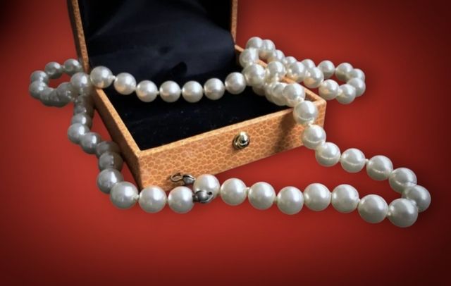 OFERTA COLLAR DE PERLAS BLANCAS VINTAGE