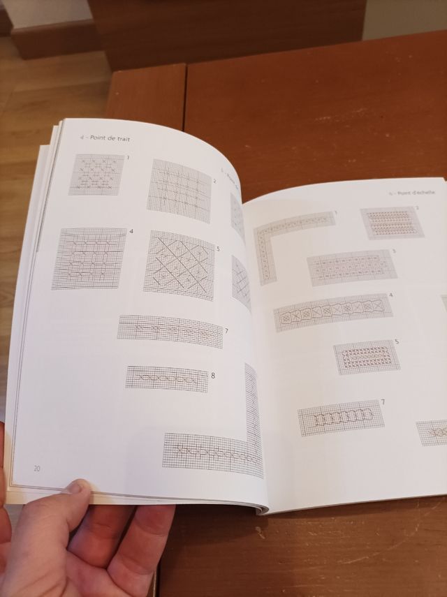 Libro punto de cruz con regalo