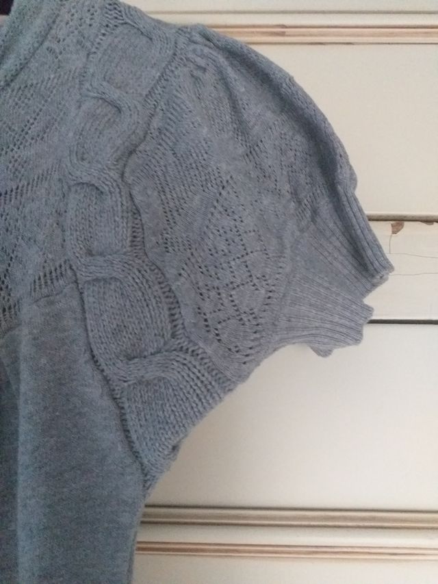 Jersey - vestido punto gris