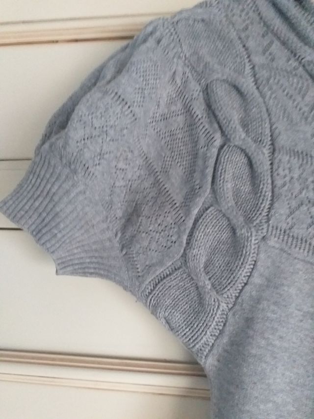 Jersey - vestido punto gris