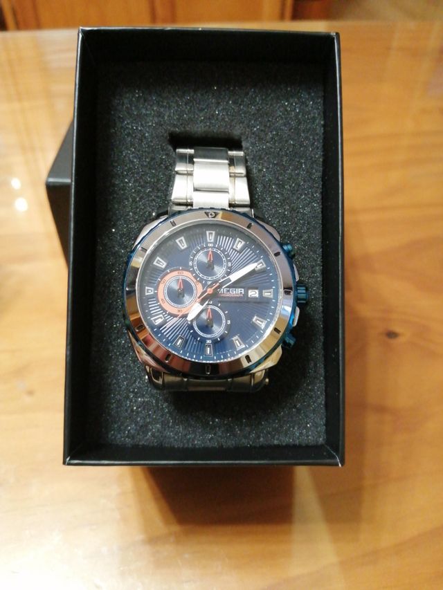reloj hombre cuarzo megir
