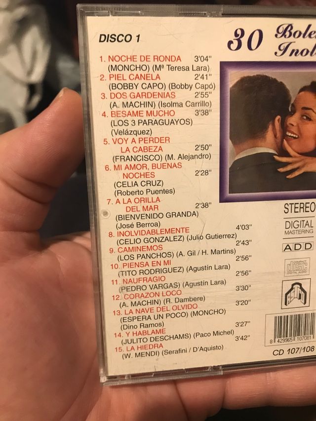 Boleros inolvidables 2 cd