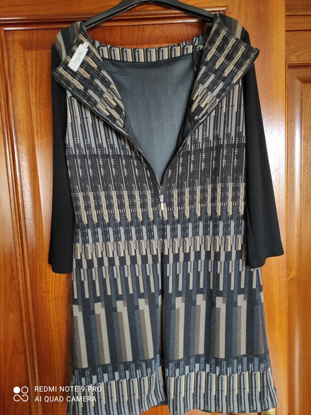 Vestido manga francesa